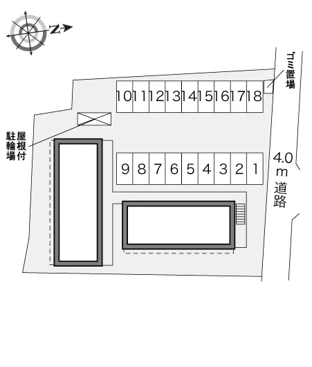 ★手数料０円★大垣市林町７丁目　月極駐車場（LP）